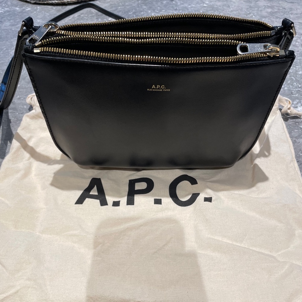 APC Sarah leather crossbody bag